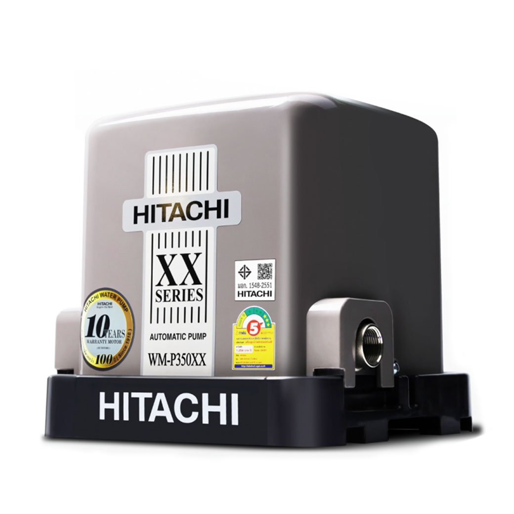 ปั๊มน้ำ HITACHI รุ่น WM-P350XX กำลังไฟ 350 วัตต์ แรงดันคงที่