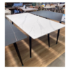 RASITA โต๊ะทานอาหาร ขนาด 160 ซม. รุ่น WHITE MARBLE