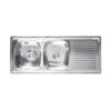 อ่างซิงค์ล้างจาน 2 หลุม+ที่พัก TEKA LINEA VIVA S120 รุ่น2B1D